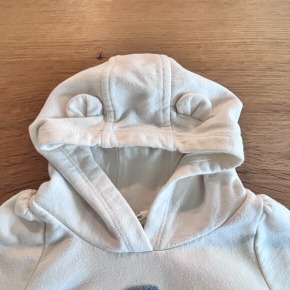 GAP Baby Hoodie Dress with Ears Multicolor Spell Out Logo 12-18mos - Picture 5 of 8